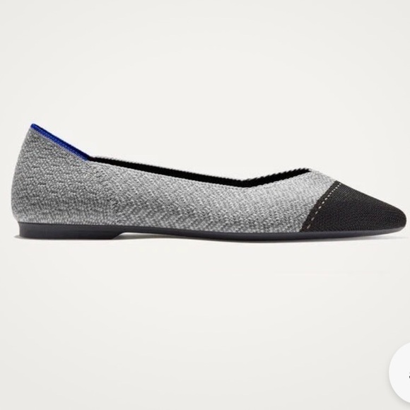 NWOT Rothy’s Women's Flats in Grey Mist pointy toe size 8 - Picture 2 of 12